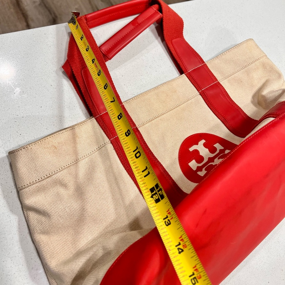 Used Tory Burch Canvas Shoulder Bag ♥️ - Picture 7 of 16